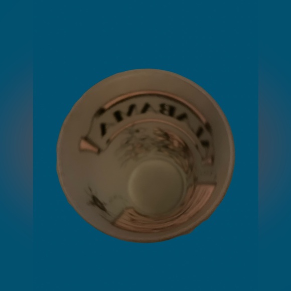 Vtg Hazel Atlas ALABAMA Frosted Souvenir Glass Tumbler,Pink,Cotton Picker Image - Picture 3 of 3